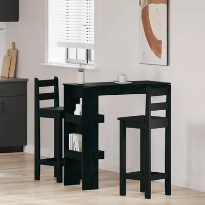 Produktbild von Maison Exclusive - Wand Bar Tisch Schwarz Eichen-Optik 102 x 45 x 103,5 cm