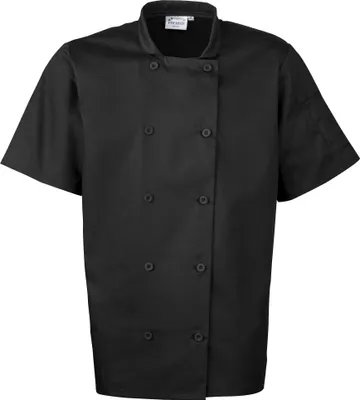 Immagine prodotto di Giacca da cuoco unisex Premier a maniche corte RW1120 (3XL) (nero)