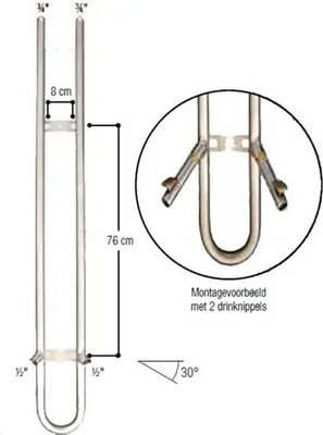 Produktbild von Suevia Umlaufrohr VA 3/4" - 103.2007