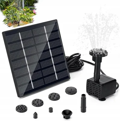Zdjęcie produktu dla Pompa Solarna Do Oczka Wodnego 1,5M Z Kablem 3M Pływająca Fontanna 6 Trybów
