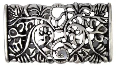 Produktbild von FRONHOFER Gürtelschnalle florales Muster in silber für Damen 3 cm