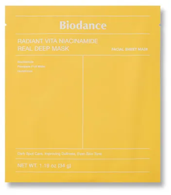 Obrázok produktu pre Biodance Radiant Vita Niacinamide Real Deep Mask 4ks
