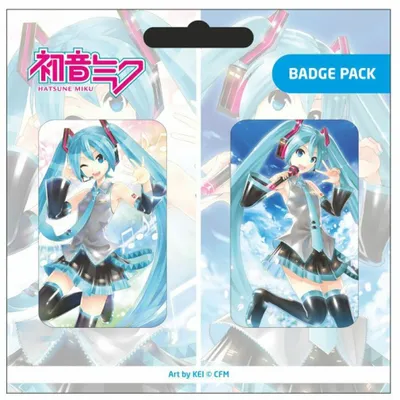 Produktbild von Hatsune Miku Ansteck-Buttons Doppelpack Set A