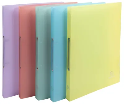 Produktbild von Exacompta 5 flexible Ringbücher PP Chromaline A4 2 Ringe sortiert