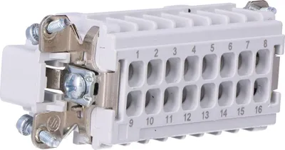 Produktbild von Stifteinsatz für Metallabdeckung 16-polig oder 32-polig (Pins 1-16), 16 A T0-EB016CF00