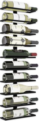 Lenmar Serie LOFT Weinregal aus Metall für Flaschen, 10 Flaschen, Wein, Flaschenregal, Kellerregal, Regale, Flaschenhalter Robuste LOFT 1-10