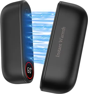 Productafbeelding van Elektrische handwarmer - 2-in-1 magnetisch - 8000 mAh - 3 warmtestanden tot 60 °C - Dubbele USB-C