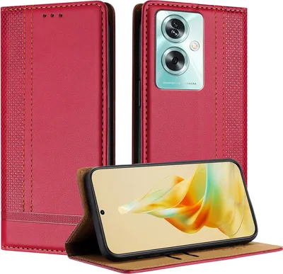 Obrázek produktu pro Pouzdro pro OPPO A79 5G kožené flipové pouzdro s funkcí stojánku červené