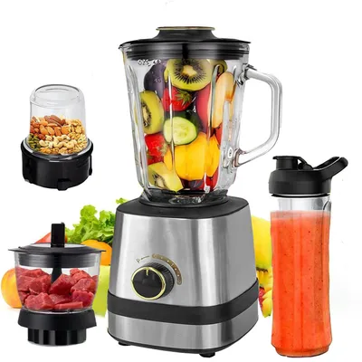 Produktbild von Standmixer 4-in-1 Standmixer Mixer Smoothie Maker mit 1,5 L Mixbehälter, Standmixer Hochleistungsmixer mit 6 Klingen