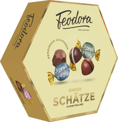 Zdjęcie produktu dla Feodora Auslese Chocolates Choco Treasures Chocolate Mix 15 sztuk 170g