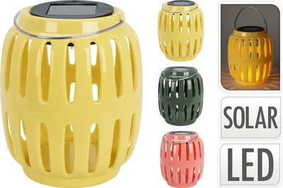 Zdjęcie produktu dla Latarnia solarna 13,5x15,8 cm w różnych kolorach
