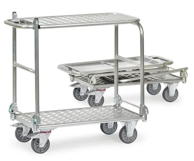 Produktbild von Fetra Alu-Klapptischwagen 200 kg Ladefläche LxB 900 x 600 mm