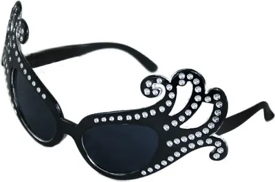 Produktbild von Schwarze Lady G-Brille für Erwachsene