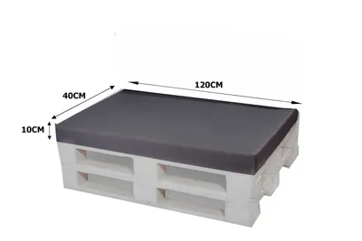Obrázek produktu pro Polštáøek na paletu 120x40cm| podsedák| europalety| dìtský polštáøek na podlahu| paletový polštáø venkovní antracit| Dìtské podlahové polštáøe