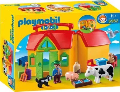 Immagine prodotto di PLAYMOBIL 1.2.3 Porta la fattoria con gli animali 6962