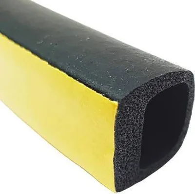 Obrázok produktu pre Tesnenie okien a dverí TLT, profil D 40 No, 14 x 12 mm, čierne, 2 x 20 m