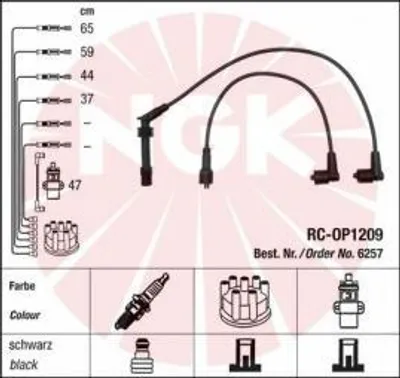 Produktbild von Ngk Zündleitungssatz 6257