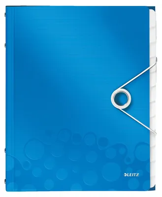 Produktbild von Leitz Ordnungsmappe WOW 46340036 DIN A4 12Fächer PP blau