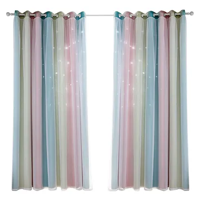 Produktbild von MODFU 2 Stück Vorhang blickdichte Gardine Weiß Ösen 132x214cm Schal Thermo Verdunkelungsvorhänge Sonnenschutz Kälteisolierung Verdunkelungsgardinen