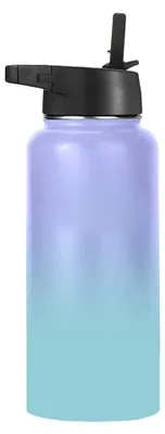 Produktbild von Sport-Trinkflasche – Auslaufsicher, vakuumisoliert, doppelwandig, Thermobecher, Metall-Trinkflasche