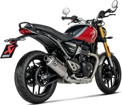 Produktbild von Akrapovic Triumph Scrambler 400 X 2024 S-t4so1-hdt Nicht Homologierter Slip-on-schalldämpfer Silber Not Homologated Silber Not Homologated