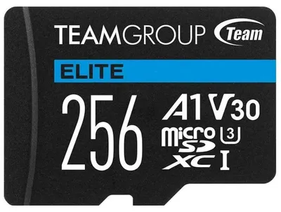 Produktbild von Team Group ELITE, 256 GB, MicroSDXC, UHS-I, 90 MB/s, 45 MB/s, Class 3 (U3)