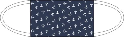 Immagine prodotto di Maschera per bocca e naso - Kids navy con motivo a forma di ancora
