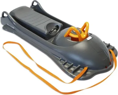 Produktbild von KHW | Mountain Racer | steuerbarer Lenkschlitten | Farbe: Anthrazit | robustes Design | für Schneespaß auf jedem Hang