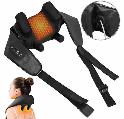 Image de Appareil de massage pour nuque rechargeable chauffant