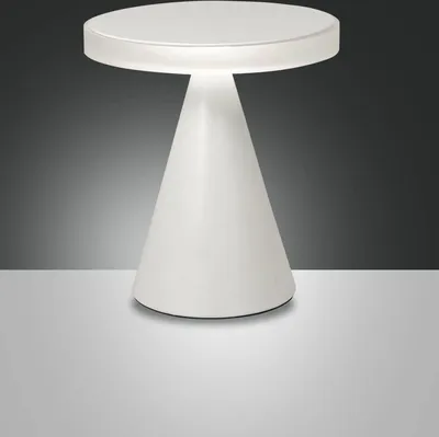 Produktbild von Neutrale LED-Tischleuchte, 12 W, 1260 lm, 3000 K, Gehäuse aus Metall und Methacrylat, weiß, Schutzart IP20 - Elegante und moderne Innenbeleuchtung