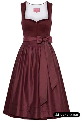 Produktbild von Dirndl Irvela 70cm Länge bordeaux 46