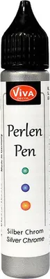 Zdjęcie produktu dla Viva Decor 116290501 Długopis perłowy ViVA DECOR, 28 ml, srebrny chrom