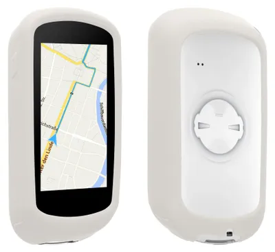 Produktbild von kwmobile Hülle kompatibel mit Garmin Edge Explore 2 - Silikon GPS Fahrrad Case Schutzhülle - in Weiß