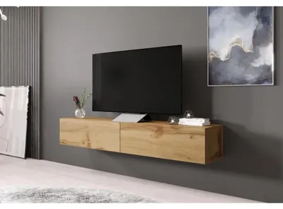 Zdjęcie produktu dla Cama Szafka RTV VIGO '180' 30/180/40 dąb wotan, Dąb, Płyta wiórowa, Dąb, Płyta wiórowa, Laminat, Matowy