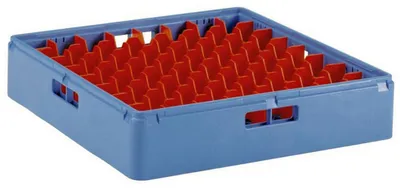 Produktbild von Gläserkorb Kunststoff, blau, 500x500x105
