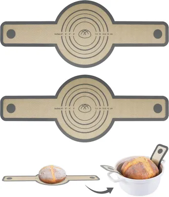 Obrázek produktu pro Lux Kulatá silikonová podložka na pečení s úchyty 21x55cm