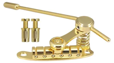 Obrázok produktu pre Tremolo most - Vibrato systém - Jednoduchá inštalácia - Zlato - Zliatina zinku