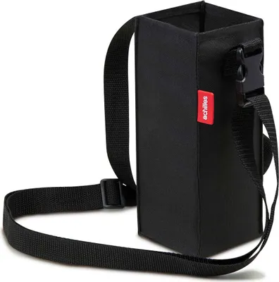 Produktbild von 1er Flaschenhalter mit Schultergurt – Freihändige Trinkflaschen-Tasche – Ideal für Festivals, Wandern & Events – Für 1,5L Flaschen & Tetra Pak – Verstellbarer Gurt – Leicht & praktisch – Polyester