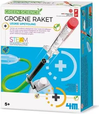 Produktbild von 4M Kidzlabs Green Science Rakete Spielzeug - Grünes Raketen Experiment