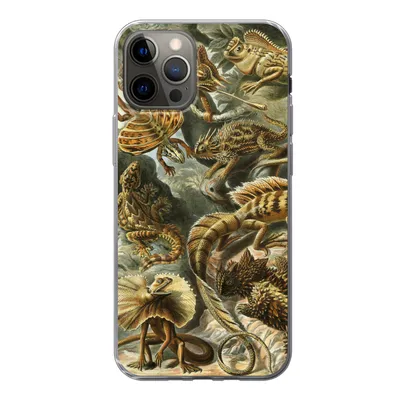 Produktbild von MuchoWow® Handyhülle Schutzhülle Hülle für iPhone 13 Pro Lacertilia - Alte Meister - Kunst Silikon Softcase Handy Hülle - Handy-Tasche
