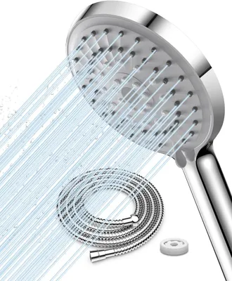 Obrázek produktu pro Úsporná sprchová hlavice, spotřeba 9,5 litrů za minutu, úspora vody až 40 %, s hadicí o délce 2 metry, ruční sprcha s funkcí zvýšení tlaku
