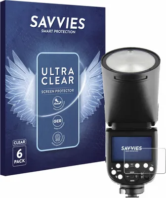 Produktbild von 6x Für Godox V1 Schutzfolie Savvies Displayschutz Display Schutz Folie Klar Transparent