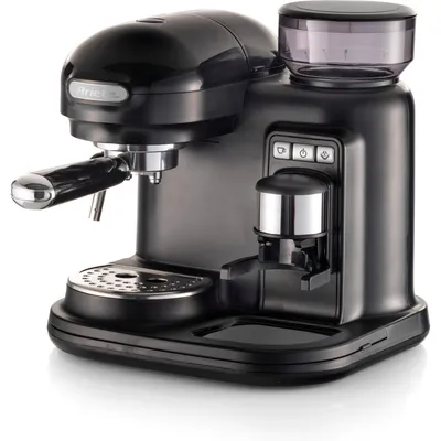 Produktbild von Ariete MODERNA Siebträger-Espressomaschine mit Mahlwerk schwarz
