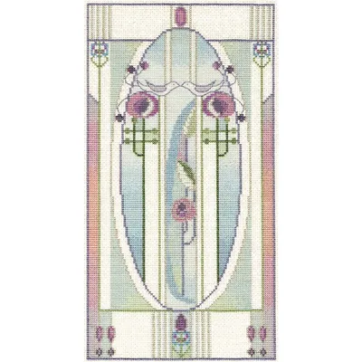 Produktbild von Bothy Threads Kreuzstich-Set "Mackintosh - Liebesvögel", 28x15cm, DWMKP3, Zählmuster