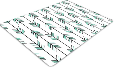 Produktbild von Stuhlunterlage Bürostuhlunterlage 120 cm x 90 cm Bodenmatte Bürostuhlunterlage - Pfeile Abbildung.