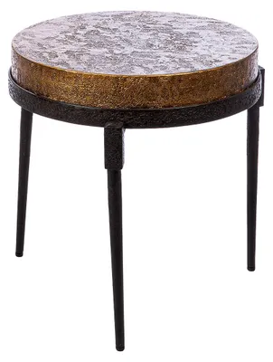 Imagen del producto de Gilde Beistelltisch, rund, "Caracas", Metall, kupferfarben, VE 1, H. 53 cm, D. 52,5 cm 51385