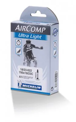 Immagine prodotto di Camera d'aria Michelin A1 Aircomp Ultralight 28" 18/25-622, SV 60 mm