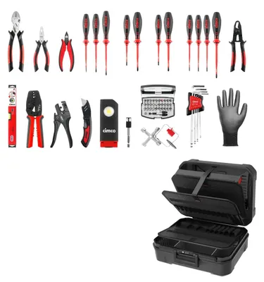 Produktbild von Cimco 33-teiliger Werkzeugkoffer CimCase PRO Industry B1T2, VDE-Werkzeuge, 1 Stk.
