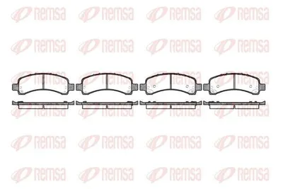 Produktbild von REMSA 0989.10 Bremsbeläge Satz Hinten Bremsklötze für CADILLAC ESCALADE GMT 900 ESCALADE GMT 400