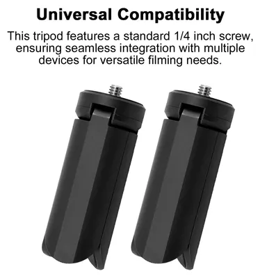 Image de Lot de 2 supports de bureau pliables et portables pour trépied, avec vis de 1/4 pouce, compatibles avec les stabilisateurs Feiyu Tech et le DJI Osmo Pocket 3